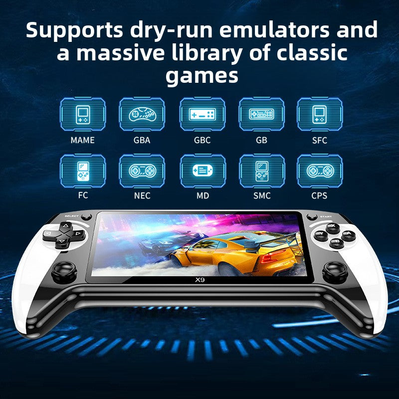 Retro Handheld Game Console with Dual Joystick